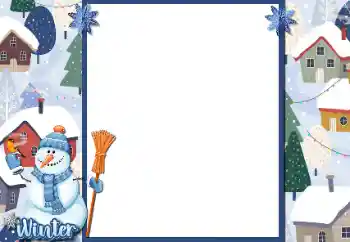 Myndbrella úr flokki Vetrargaman № 205734. Texti á ramma: Vetur Myndbrella úr flokki Vetrargaman № 205734. Texti á ramma: Vetur