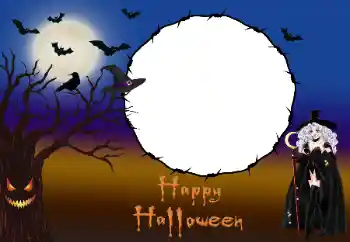 Myndbrella úr flokki Ýmsar hátíðir № 191755. Texti á ramma: Happy Halloween